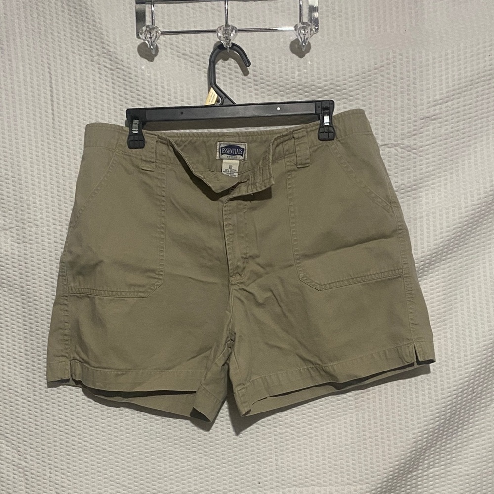 Essentials Olive Green Women Shorts